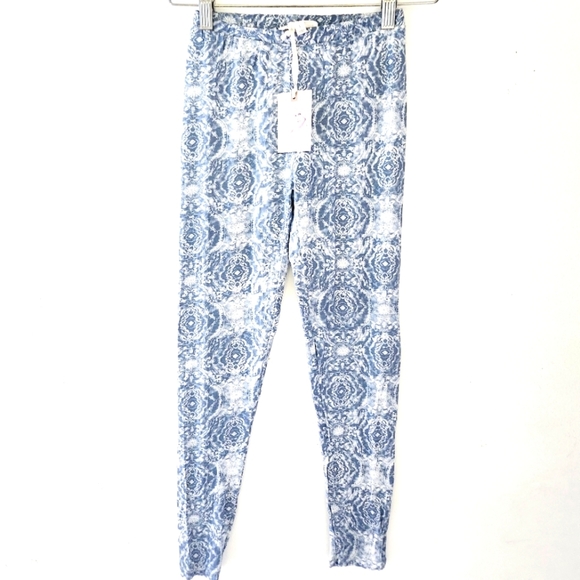 NWT JESSICA SIMPSON girls china blue tile pants - Picture 1 of 7
